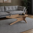 thumbnail image 5 of Camaflexi Mid Century Coffee Table, Solid Pine Wood Living Room Coffee Table, Light Oak, 5 of 7
