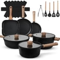 thumbnail image 1 of Sartenes Antiadherentes 19 Piezas, Batería de Cocina, Juego de Sartenes de Inducción, Juego de Ollas y Sartenes, Fácil Limpieza, Juego de cocina antiadherente con sartenes y cacerolas, 1 of 4