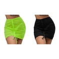 thumbnail image 1 of Lot de 2 (Noir 1PCS & Jaune 1PCS) Multipack Bikini Rembourré Couverture Transparente à Volants Couverture Métallique à Cordon, 1 of 8