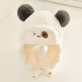 thumbnail image 1 of LNGOOR 1pc Children‘s Fashionable Plush Versatile Winter Trapper Hat With Ear Protection For Going Out, 1 of 6