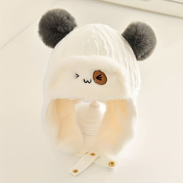 LNGOOR 1pc Children‘s Fashionable Plush Versatile Winter Trapper Hat With Ear Protection For Going Out
