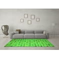 thumbnail image 3 of Ahgly Company Indoor Rectangle Abstract Green Modern Area Rugs, 2' x 5', 3 of 4