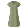thumbnail image 3 of MesaSe Robe Décontractée en Coton Style Été pour Femmes Grande Taille, 3 of 6