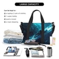 thumbnail image 4 of Travel Duffle Bag Futuristic Jet Ski Adventure Travel Tote Bags Carry on Luggage Waterproof Weekender Bags with Top Handle Adjustable Shoulde Strap for Travel Gym, 4 of 5