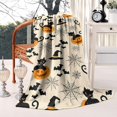 thumbnail image 2 of Black Cat Pumpkin Halloween Pattern Blanket,Comfortable Soft Lamb Wool Throw Blanket,All Season,Warm Lightweight Blankets for Sofa Bed Couch Living Room Chair,50"x60", 2 of 4
