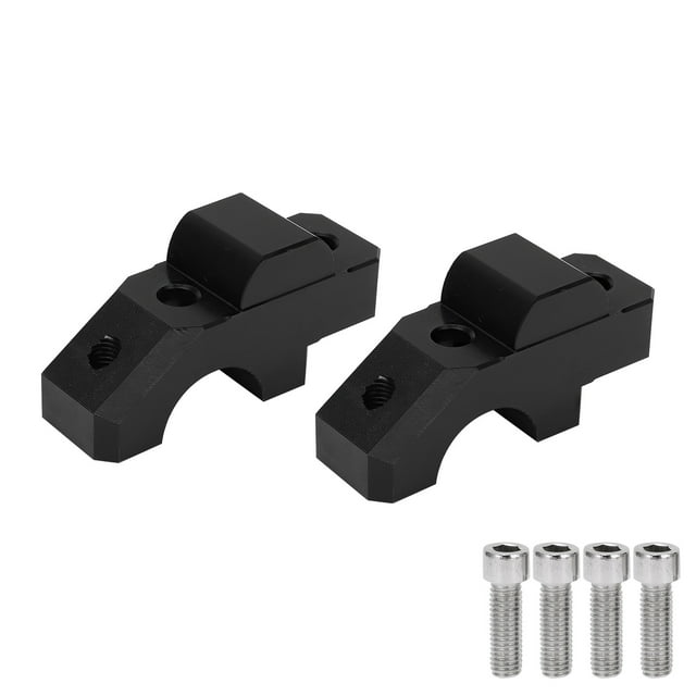 2pcs HandleBar Riser Mount Clamp CNC Aluminum Alloy Replacement for YAMAHA Tracer 900/GT 2015‑2019Black