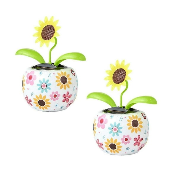 Sunflower Solar Dancing Flower Solar Toys Solar Powered Swinging Animated Dancer Toy Office Desk Ca