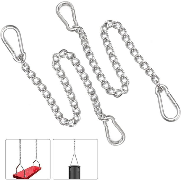 Hanging Chair Chain with Carabiners 2 Pack Stainless Steel Hanging