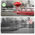 thumbnail image 4 of Tignapoo Transparent Lid Meat Shredder with Non-Slip Base - Red & Black, Efficient for Chicken, Beef, Pork, and Vegetables, Ergonomic Handle, Heat-Resistant up to 356℉, Food-Grade Material., 4 of 6