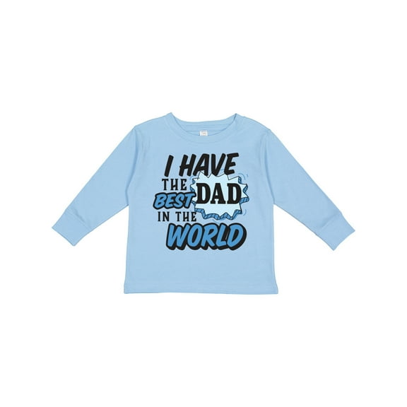 Inktastic I Have the Best Dad in the World Boys Long Sleeve Toddler T-Shirt