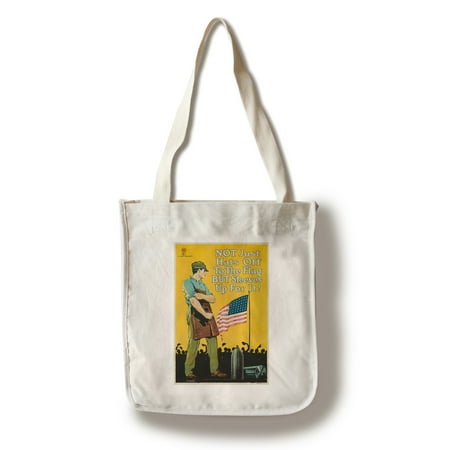 Not Just Hats Off to the Flag Vintage Poster (artist: Palmer, Alfred Herbert) USA c. 1918 (100% Cotton Tote Bag - Reusable)