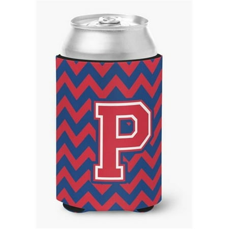 

Letter P Chevron Yale Blue & Crimson Can or Bottle Hugger
