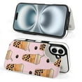 thumbnail image 4 of Compatible with iPhone 11 12 13 mini 14 15 16 Pro Max Plus Wallet Case with Card Holder, PU Leather Kickstand Card Slots Case ( Boba Milk Tea, iPhone 11 Pro), 4 of 7