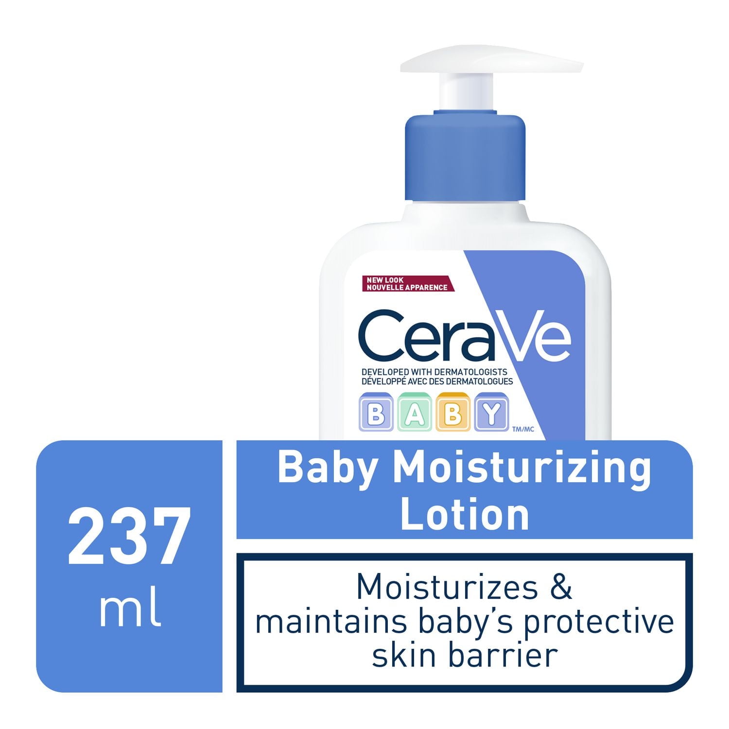 CeraVe Lotion Hydratante pour Bébé, Lotion pour Bébé Légère avec des Céramides et de la Vitamine E, 237mL