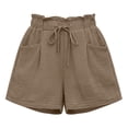 thumbnail image 4 of ByworldtasicNo Boundaries Summer Casual Shorts with Pockets High Waisted Wide Leg Drawstring Beach Vacation Trendy Shorts, 4 of 6