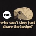 thumbnail image 3 of CafePress - Share The Hedge Women's Dark T Shirt - Women's Traditional Fit Dark T-Shirt, 3 of 4
