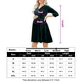 thumbnail image 5 of Yesfashion Women's Velvet Retro V-neck A-line Sexy Maternity Dress Holiday Evening Wedding Guest Dress, 5 of 5