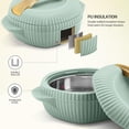 thumbnail image 5 of Oyster Reg. Gift Set PU Insulated Casserole, Set of 3 (860 ml, 1275 ml, 1910 ml), Light Green, 5 of 7