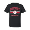 thumbnail image 2 of Wild Bobby City of Detroit DET Basketball Fantasy Fan Sports Men's T-Shirt, Black, 4X-Large, 2 of 5