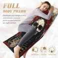 thumbnail image 5 of Lsque Gothic Skull With Roses Body Pillow Case Cover,Ultra-Soft Microfiber Bed Pillow Cases 20x54 inches,Elegant Bedding,Breathable Durable Pillow Cover with Envelope Closure, 5 of 8