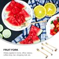 thumbnail image 3 of OUNONA 4Pcs Golden Dessert Utensils Set  Design Corrosion Resistant Rustproof 13.7X0.7In, 3 of 8