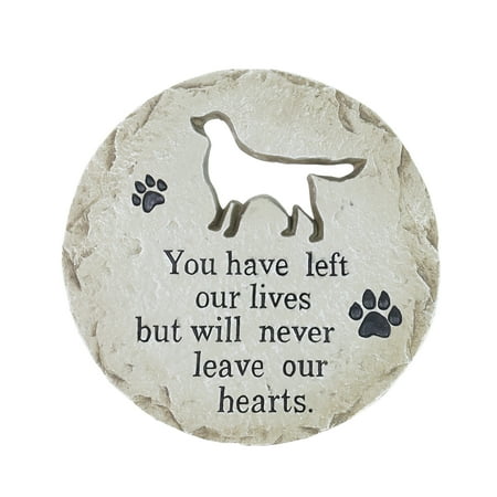 UPC: 0093335731831 | Exhart Dog Memorial Resin Garden Stepping Stone Marker  12 inches  Magnesium  Multicolor
