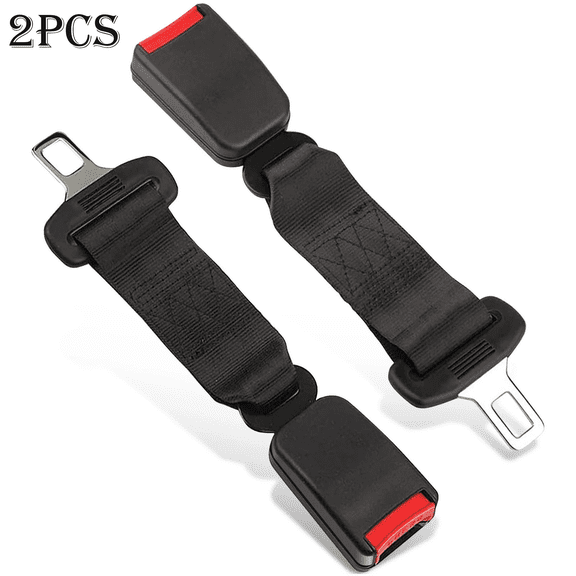 2 Pack 9-inch Seat Belt Extender for Cars Universal Seat Belt Car Buckle Extension Buckle Up (7/8" Tongue Width)