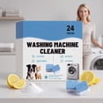 thumbnail image 4 of Washing Machine Cleaner Descaler 24 Pack - Deep Cleaning Tablets For HE Front Loader & Top Load Washer, Septic Safe Eco-Friendly Deodorizer, Clean Inside Drum and Laundry Tub Seal, 4 of 9