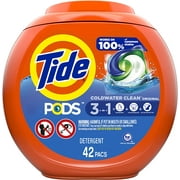 Tide Pods Laundry Detergent Soap Pods, Original Scent, 42 Count