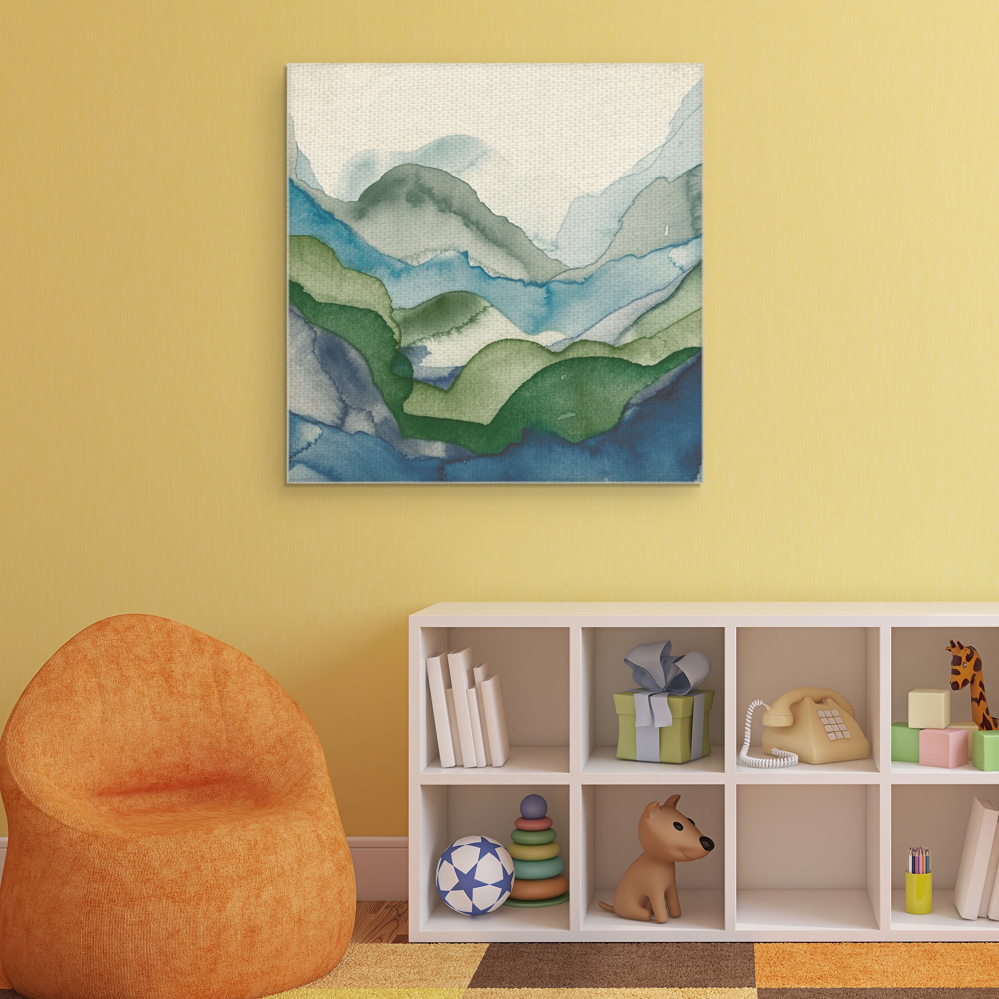 Masterpiece Art Gallery Emerald Quartz A Abstract By GI Artlab Canvas Art Print 30" x 30"