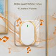 thumbnail image 4 of ZHAOCHENG Timbre inalámbrico, minitimbre inalámbrico con 60 melodías, 4 niveles de volumen, plug and play, 4 of 5