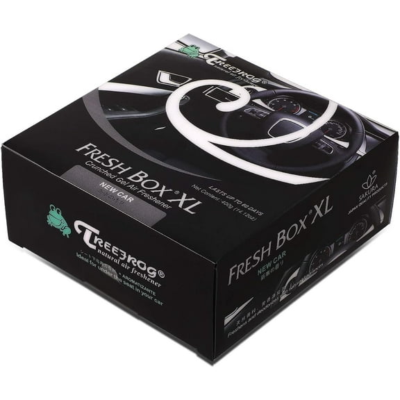 Treefrog Xtreme Fresh Box XL Air Freshener - Scent Extra Large 400g - New Car