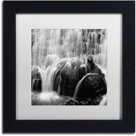 Trademark Fine Art ''Velo de Novia'' by Moises Levy 16" x 16" White Matted Black Frame