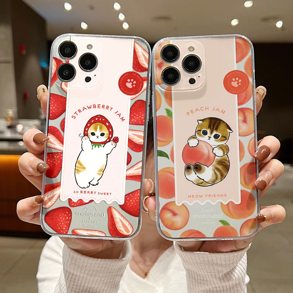 Cute M-mofusands cat Phone Case For iPhone 16 15 14 13 12 11 Mini