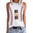 thumbnail image 1 of LSLJS Débardeurs à Col Rond pour Femmes Femmes Débardeur à Imprimé Floral Coupe Ajustée Col Rond Sans Manches Chandails à Blocs Tunique T-Shirt Hauts, 1 of 5