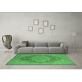 thumbnail image 3 of Ahgly Company Indoor Round Oriental Emerald Green Industrial Area Rugs, 7' Round, 3 of 4