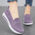 thumbnail image 6 of Abomasnow Womens Cloth Knit Slip‑On Breathable Walking Sneaker Shoes Casual Workout Running Going Out Shoes, 6 of 9