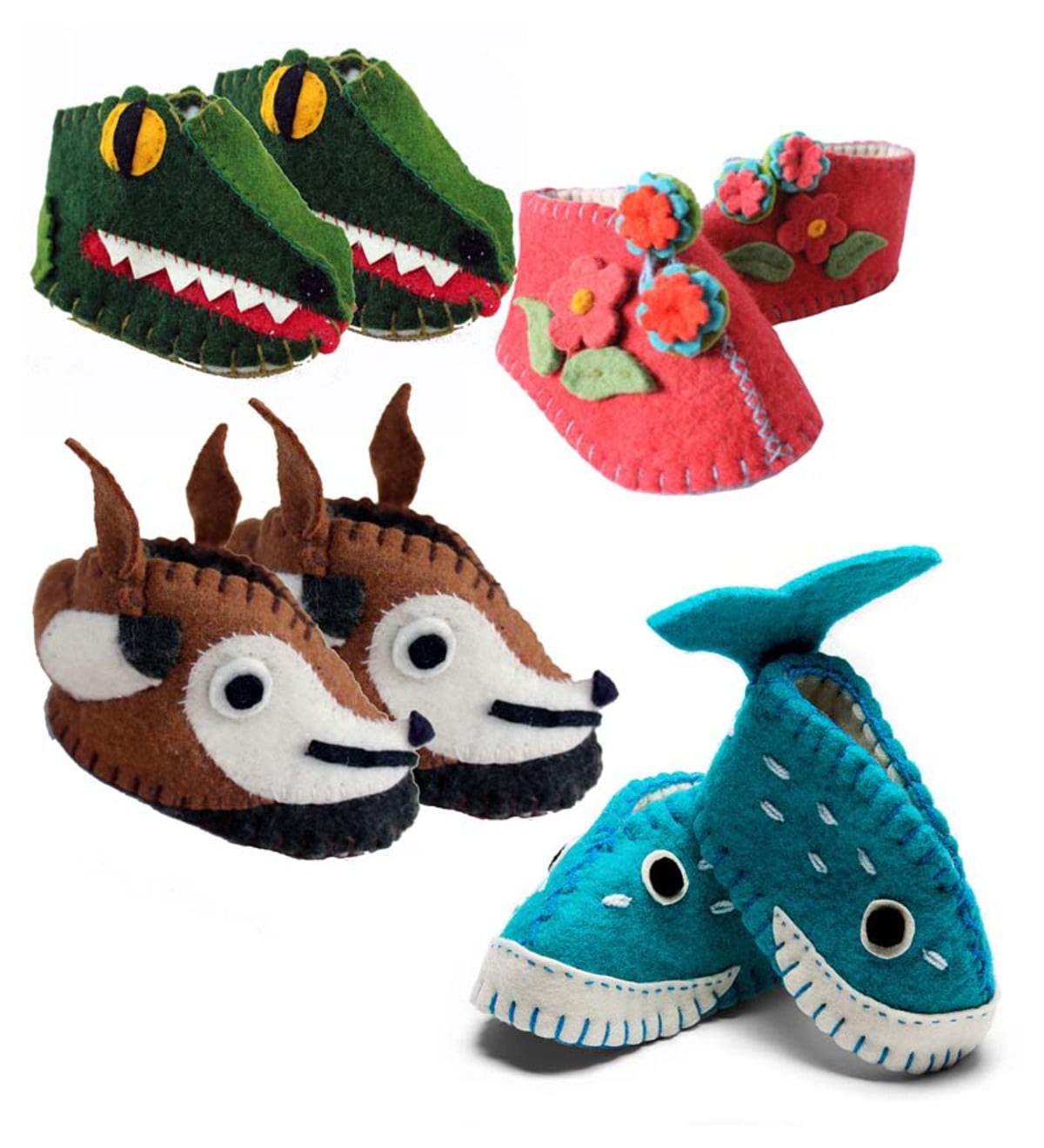 Silk Road Bazaar SRPN20564112 Fox Zooties Baby Booties