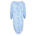 thumbnail image 5 of JEFFRICO Womens Long Sleeve Cotton Blend Nightgowns Pintucked Sleepwear Soft Pajama Dress Nightshirts, 5 of 5