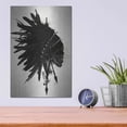 thumbnail image 4 of Luxe Metal Art 'Warbonnet Skull' by Nicklas Gustafsson, Metal Wall Art, 12"x16", 4 of 9