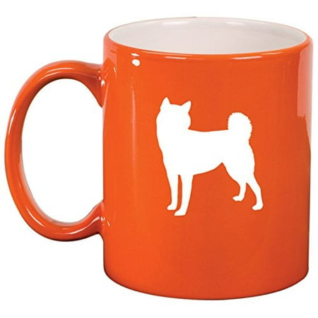 Ceramic Coffee Tea Mug Cup Shiba Inu (Orange)