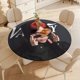 thumbnail image 4 of Billie Eilish-theme Fitted Round Tablecloths Elastic Edged Table Covers Waterproof Table Cloth for Kitchen Holiday Party Tables Decor 150cm, 4 of 6