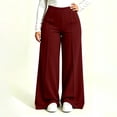 thumbnail image 2 of Wide Leg Yoga Pants for Women Plus Size Elastic Waist Casual Lounge Trousers Fashion Sport Pants, 2 of 6