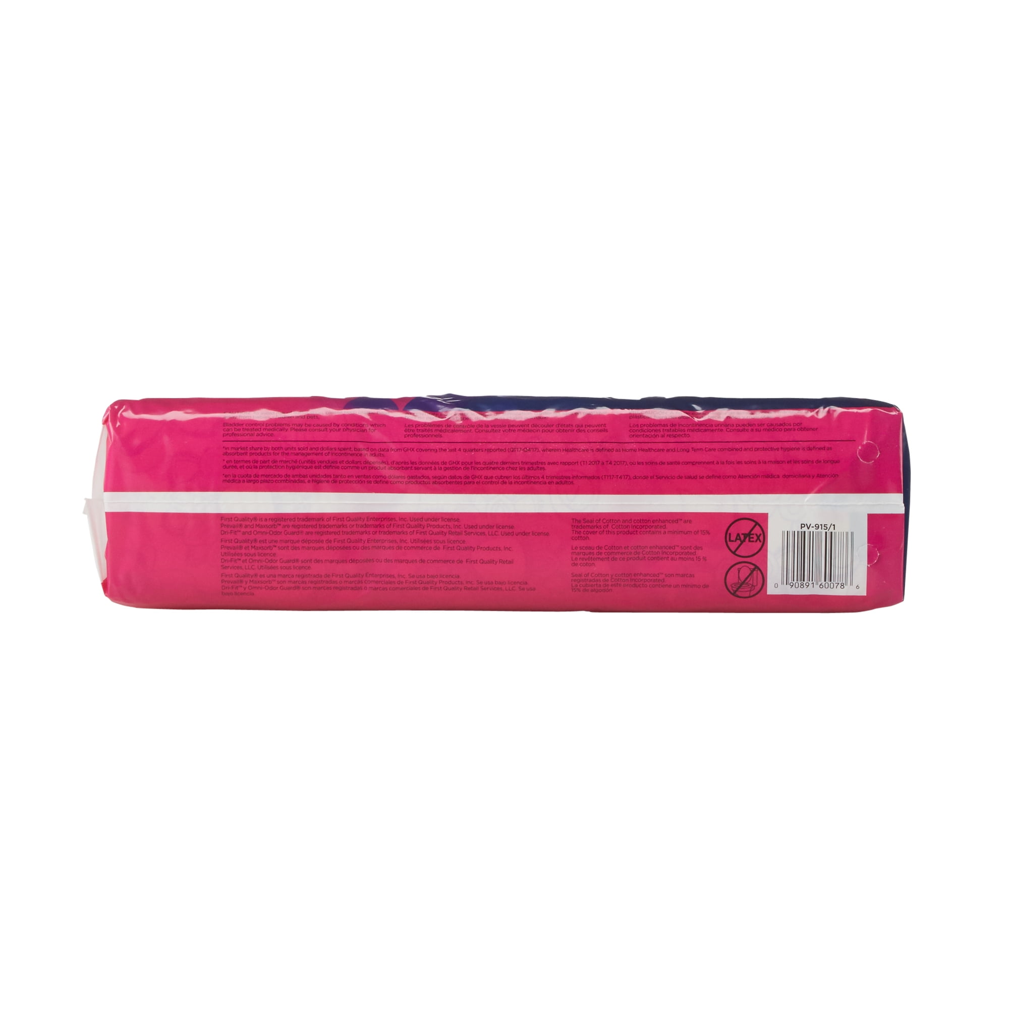 Prevail Daily Incontinent Pad 13" L Long Length PV-915/1, Maximum, 156 Ct