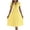 Yellow, variant on Women Summer Dresses Lace V Neck Ruffled Sleeveless Pleated Waist Elegant Dress Formal Boho Outfits Sundress