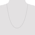 thumbnail image 6 of Solid 10k White Gold 0.6mm Carded Curb Chain - 24", 6 of 9