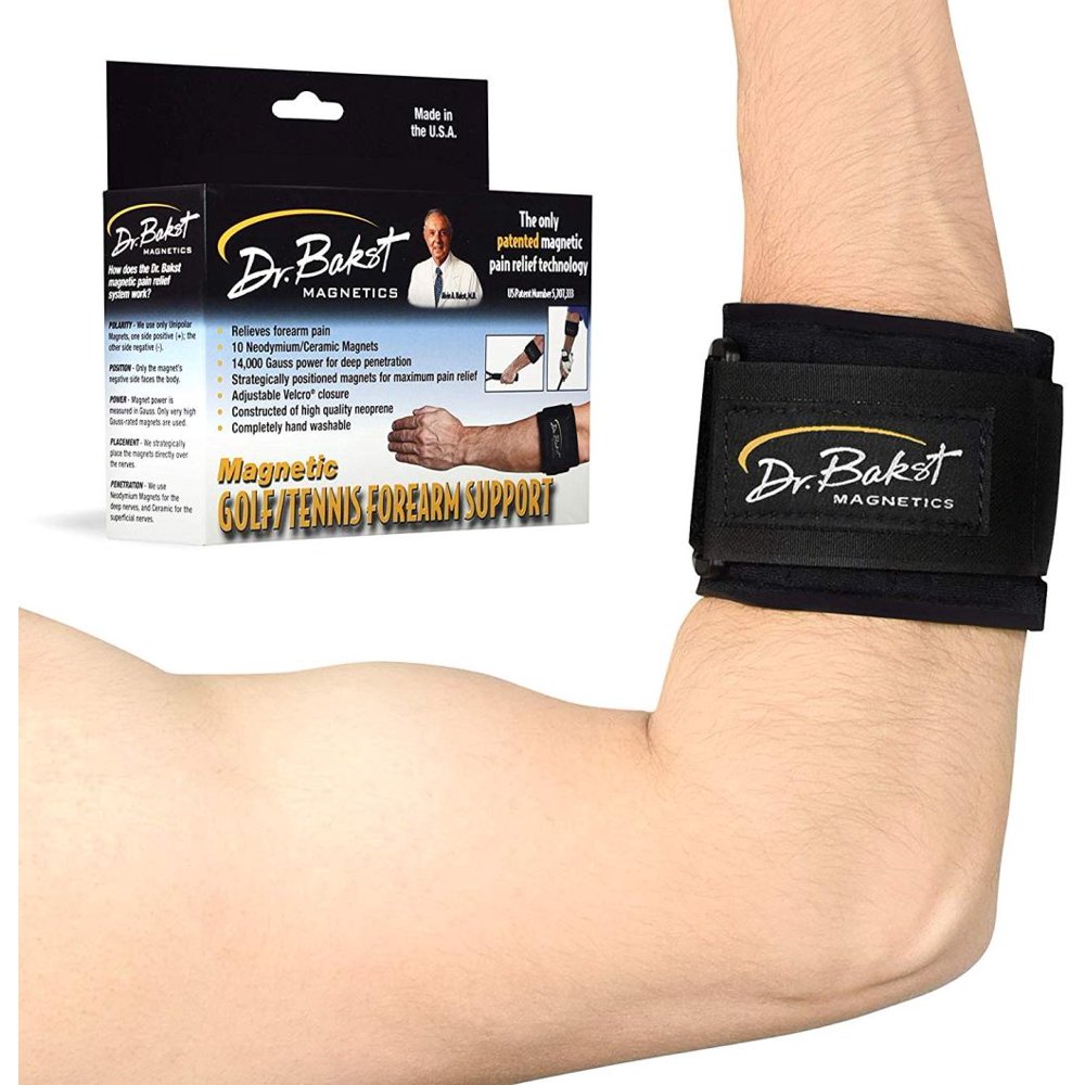 Dr. Bakst Tennis Elbow Forearm Brace with 14,000 Gauss