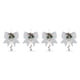 thumbnail image 4 of Toystoory 2 piezas Navidad Bowknot Lentejuelas Guirnalda Adornos Hojas brillantes Colgantes Corbata Interior Gabinete Decoración Plata Plata 2 piezas 2Conjunto, 4 of 6