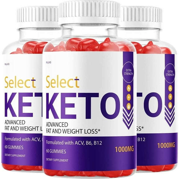 3 Pack Select Keto Gummies Apple Cider Vinegar Select Keto ACV Gummies 180 Gummies