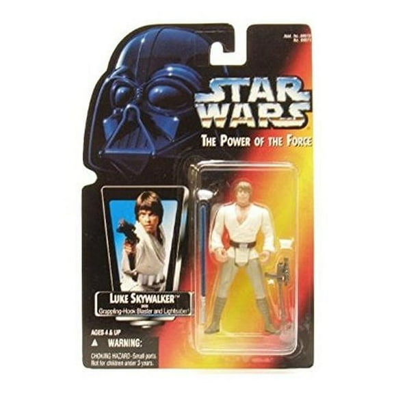 Star Wars 77825 Power of the Force Red Card Luke Skywalker in Dagobah Fatigues with Long Lightsaber Action Figure